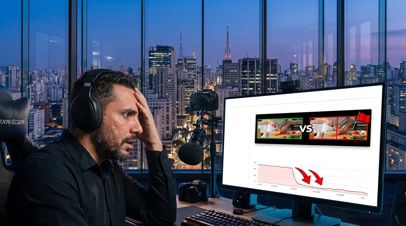 Como o algoritmo indentifica plágio em um vídeo e derruba o alcance